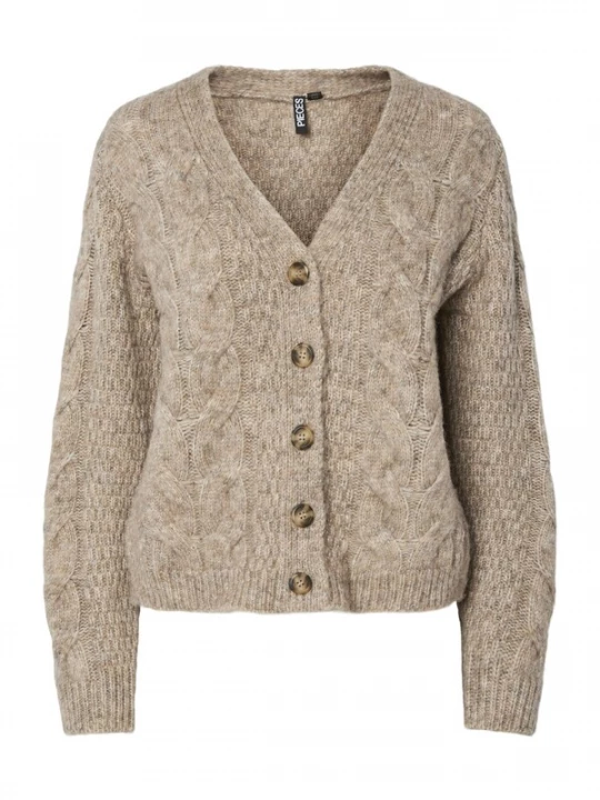 Foto van product PIECES Gebreid vest 'PCNINA' brokaat