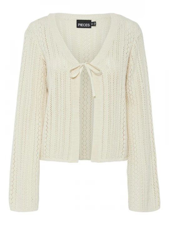 Foto van product PIECES Gebreid vest 'PCNuka' ecru