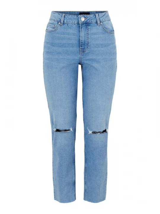 Foto van product PIECES Jeans 'Luna' blauw denim / bruin