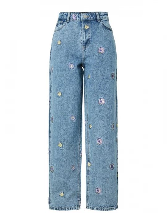Foto van product PIECES Jeans 'PCBENNIE' blauw denim / sering / violetblauw
