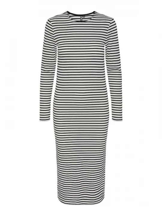 Foto van product PIECES Jurk 'JOSELYNN' zwart / wit