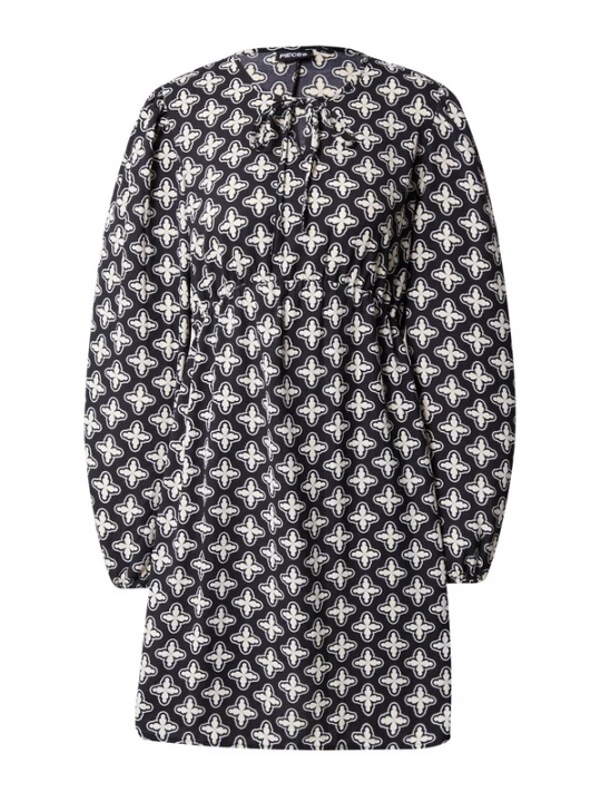 Foto van product PIECES Jurk 'SALLY' zwart / wit