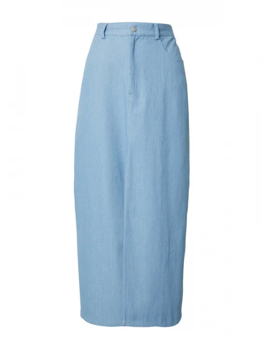 Foto van product PIECES Rok 'ASTA' blauw denim