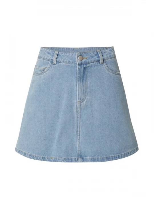 Foto van product PIECES Rok 'PCABBI' blauw denim