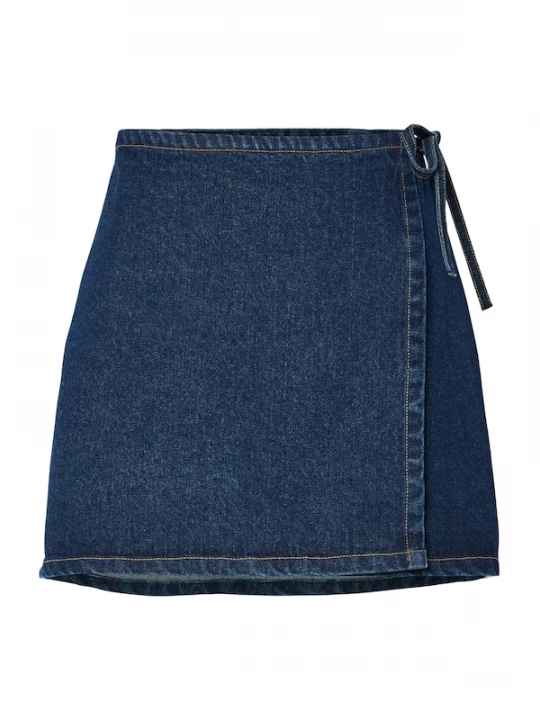 Foto van product PIECES Rok 'PCFLora' blauw denim