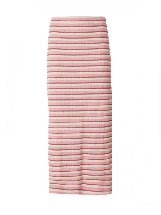Foto van product PIECES Rok 'PCKARLEE' bruin / stone grey / rosa