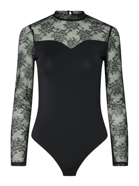 Foto van product PIECES Shirt body 'PCMILLY' zwart