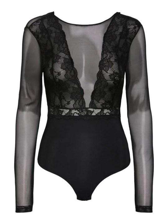 Foto van product PIECES Shirt body 'SICCA' zwart
