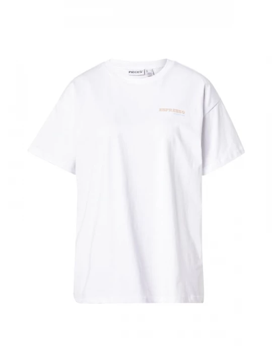 Foto van product PIECES Shirt 'PCALIFI FASTTRACK' beige / lichtblauw / geel / wit