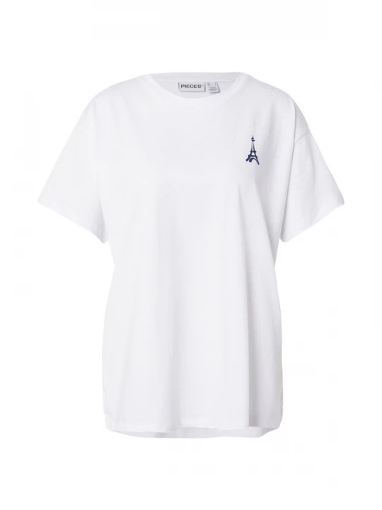 Foto van product PIECES Shirt 'PCALIFI FASTTRACK' beige / marine / bloedrood / wit