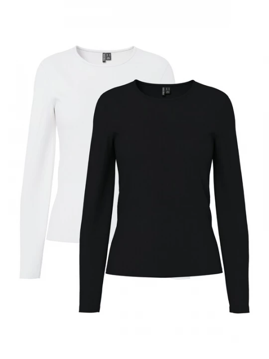 Foto van product PIECES Shirt 'PCAmelia' zwart / wit