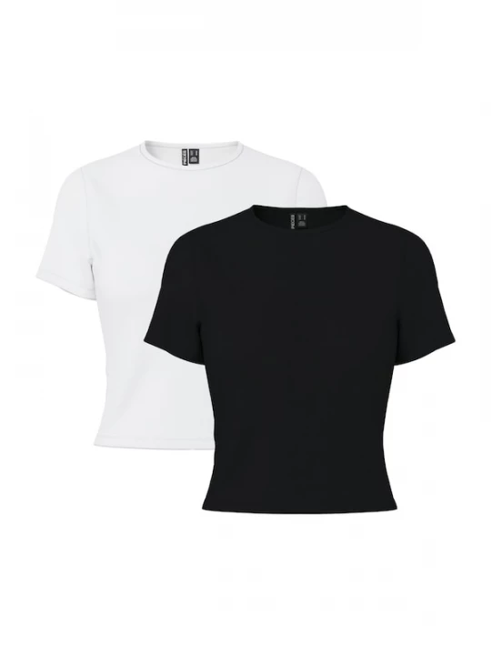 Foto van product PIECES Shirt 'PCAmelia' zwart / wit