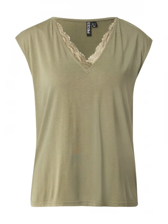 Foto van product PIECES Shirt 'PCKAMALA' olijfgroen