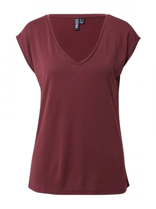 Foto van product PIECES Shirt 'PCKamala' wijnrood