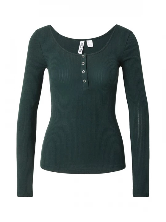 Foto van product PIECES Shirt 'PCKITTE' donkergroen