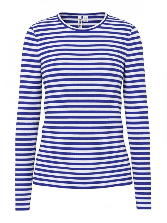 Foto van product PIECES Shirt 'PCLaya' blauw / wit