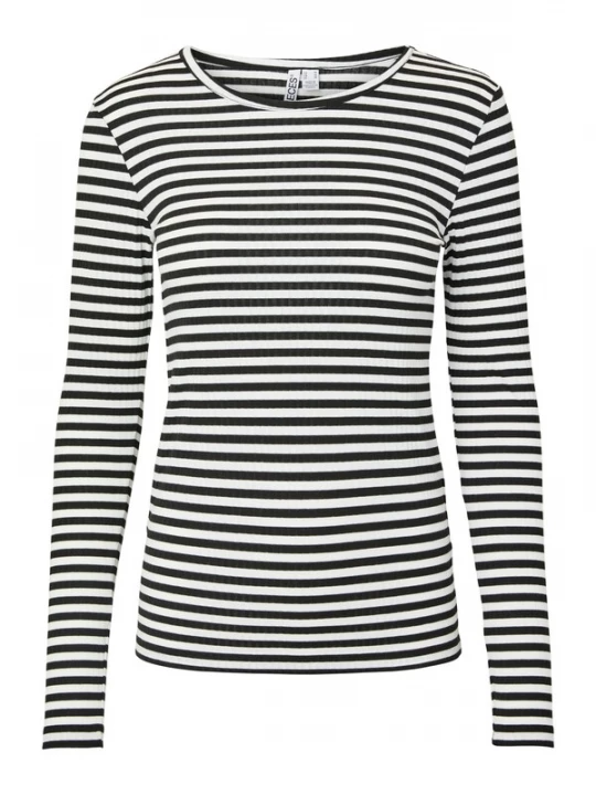 Foto van product PIECES Shirt 'PCLaya' zwart / wit