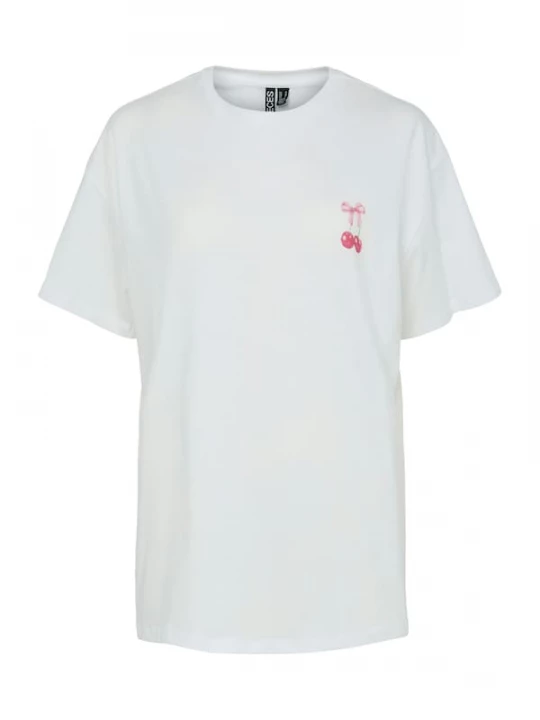Foto van product PIECES Shirt 'PCMIKKA' groen / framboos / wit