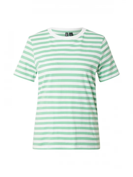 Foto van product PIECES Shirt 'PCRIA' lichtgroen / wit