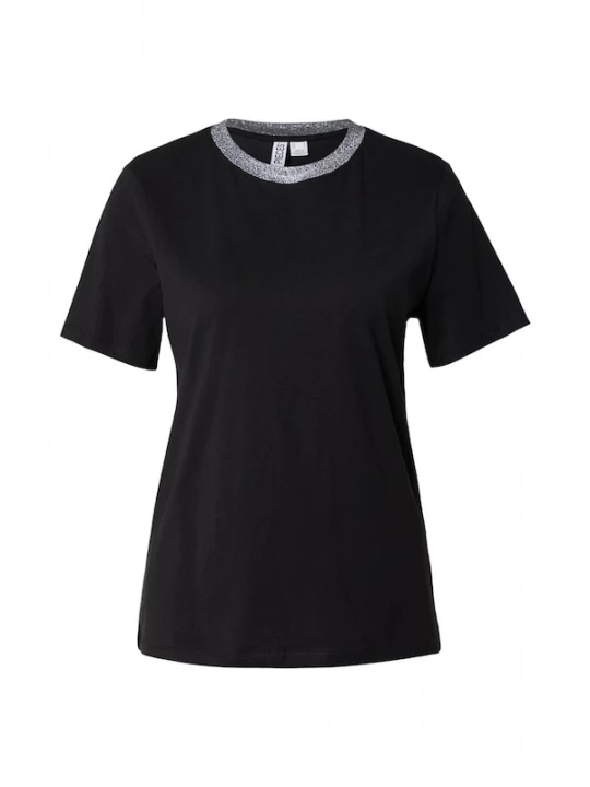 Foto van product PIECES Shirt 'PCRIA' zwart / zilver