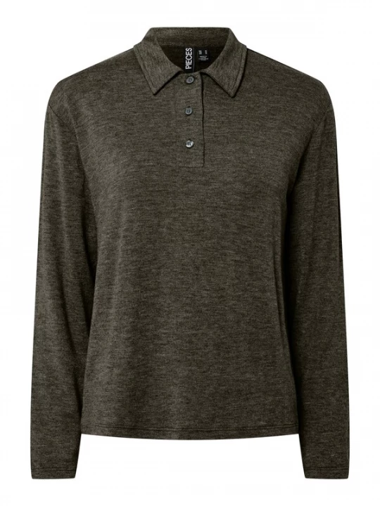 Foto van product PIECES Shirt 'PCRitt' bruin gemêleerd
