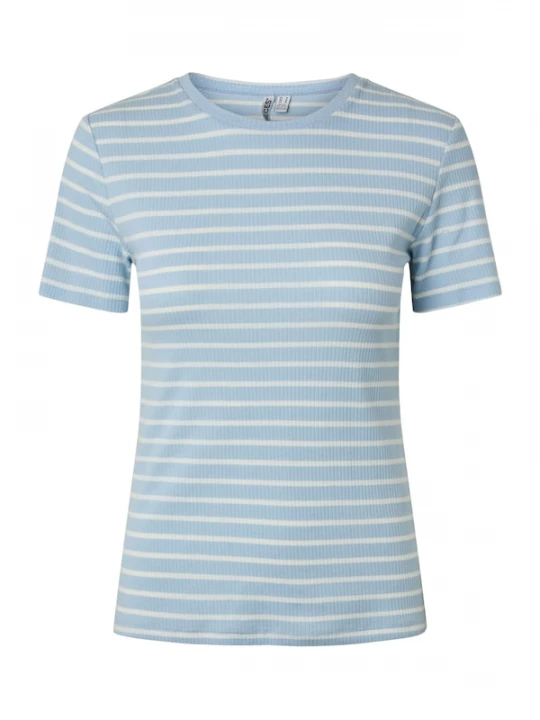 Foto van product PIECES Shirt 'PCRUKA' lichtblauw / wit