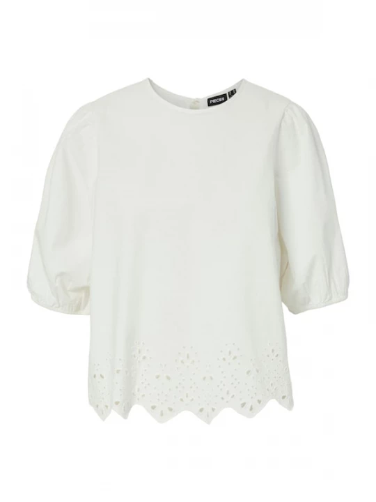 Foto van product PIECES Shirt 'PCSALMINA' wit