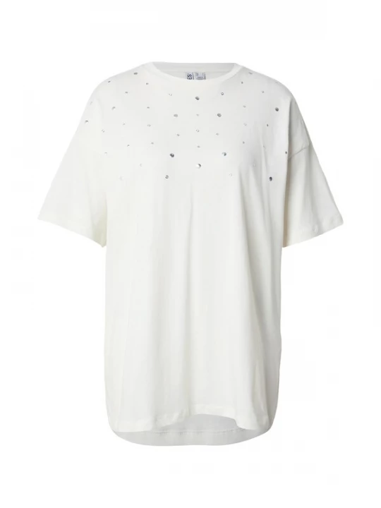 Foto van product PIECES Shirt 'PCSKYLAR' zilver / offwhite