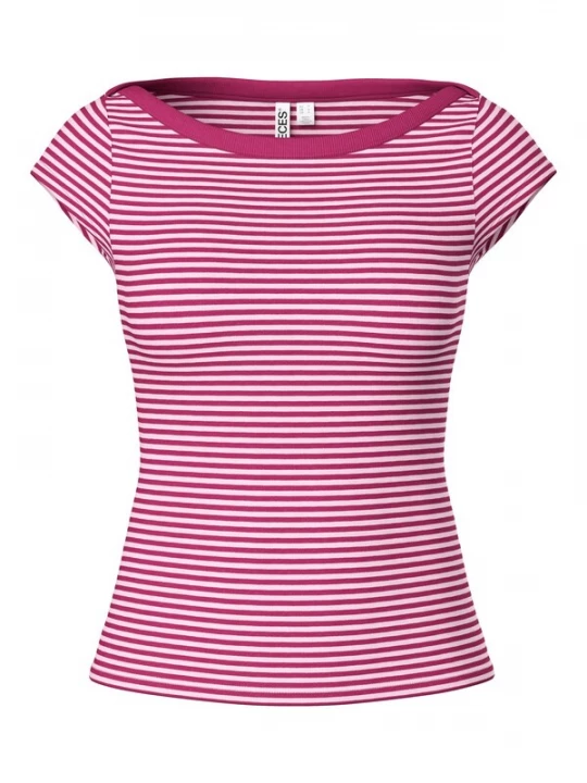 Foto van product PIECES Shirt 'PCSof' magenta / offwhite