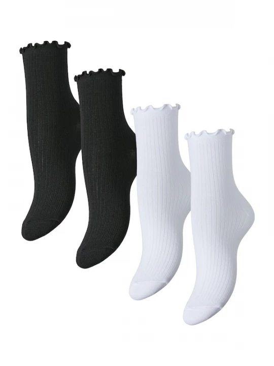 Foto van product PIECES Sokken 'PCAfia' zwart / wit