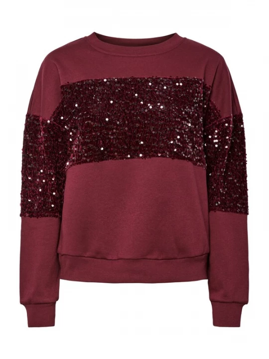 Foto van product PIECES Sweatshirt 'PCNANCY' wijnrood