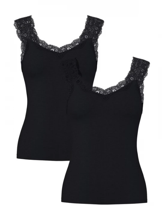 Foto van product PIECES Top 'PCBARBERA LACE' zwart