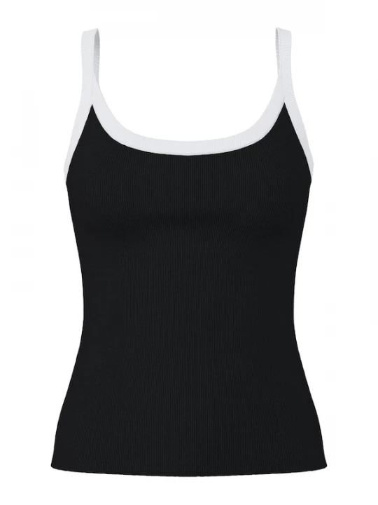 Foto van product PIECES Top 'PCMay' zwart / wit