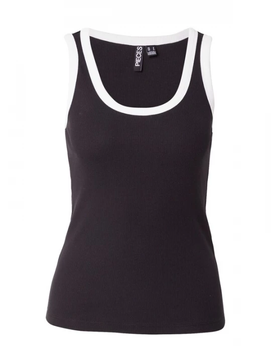 Foto van product PIECES Top 'PCMay' zwart / wit