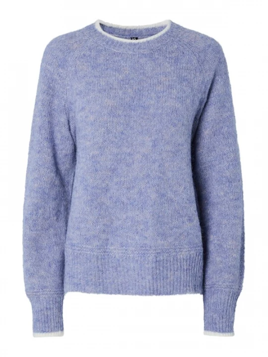 Foto van product PIECES Trui 'PCIvy ' lavendel / wit