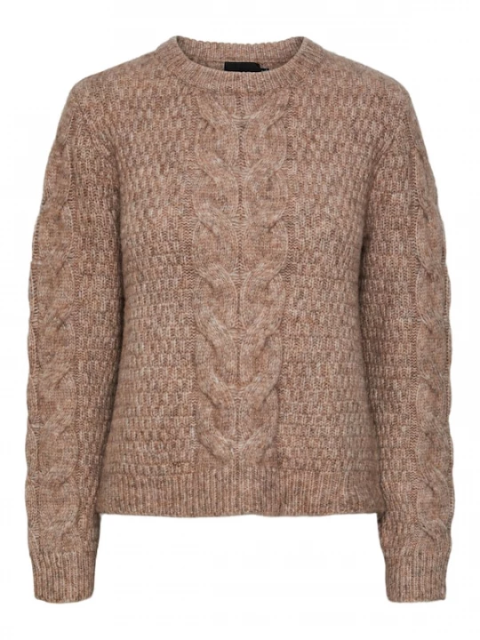 Foto van product PIECES Trui 'PCNina' bruin gemêleerd