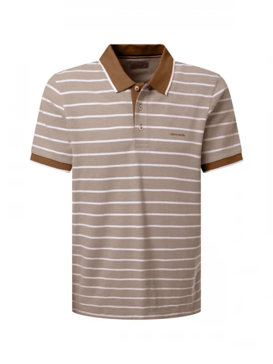 Foto van product PIERRE CARDIN Shirt bruin / taupe / offwhite
