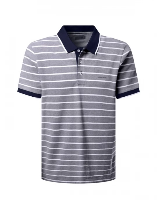 Foto van product PIERRE CARDIN Shirt donkerblauw / grijs gemêleerd / offwhite