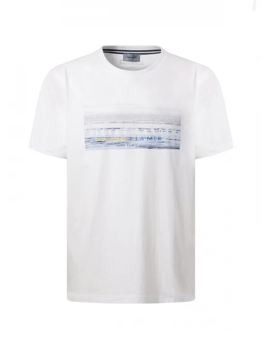 Foto van product PIERRE CARDIN Shirt lichtblauw / wit