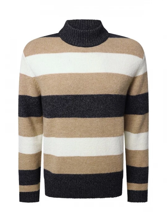 Foto van product PIERRE CARDIN Trui camel / antraciet / wolwit