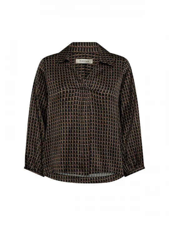 Foto van product Pieszak Blouse beige / bruin / zwart