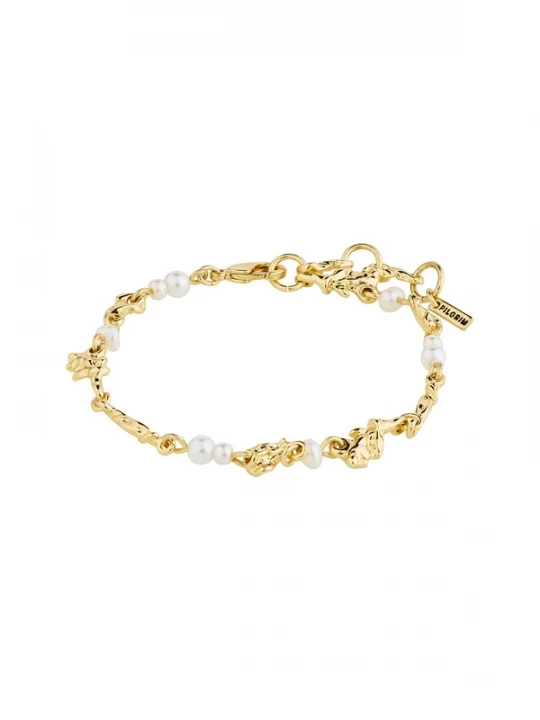 Foto van product Pilgrim Armband goud / wit