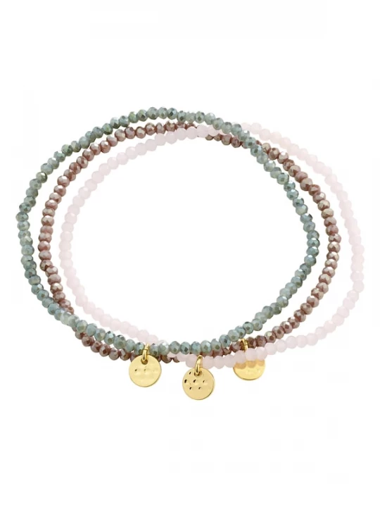 Foto van product Pilgrim Armband ' Indigo ' goud