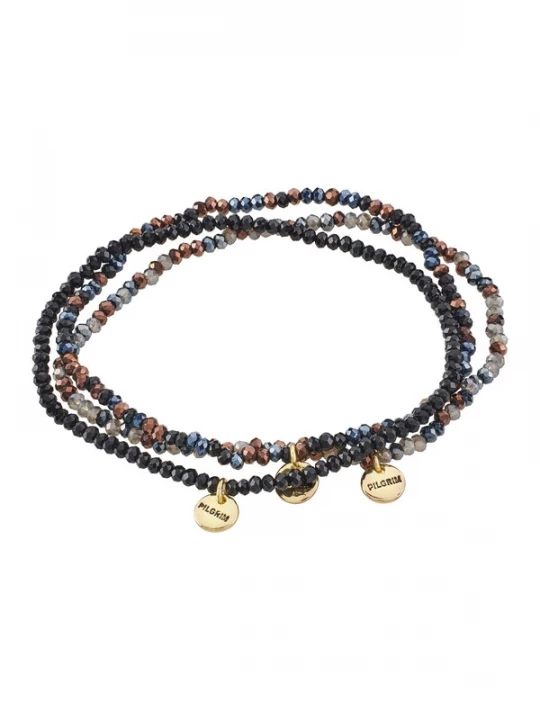 Foto van product Pilgrim Armband 'Indigo' goud