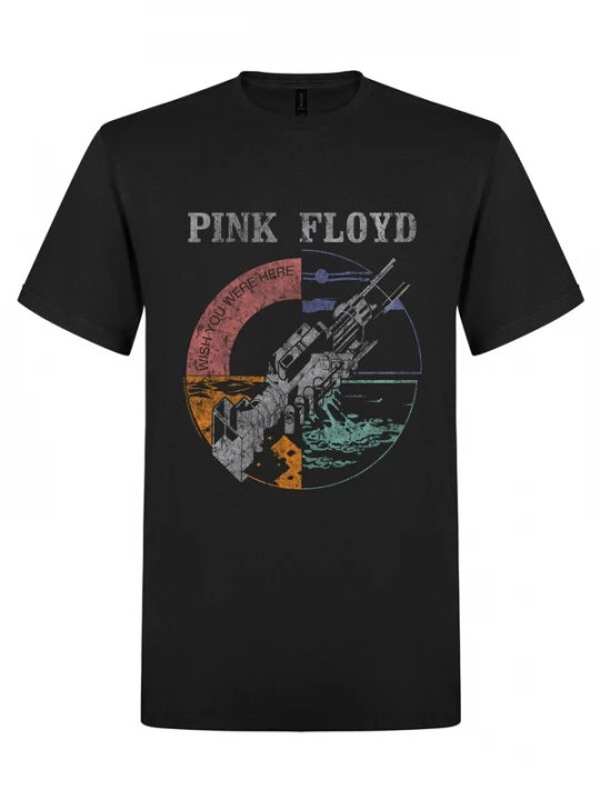 Foto van product Pink Floyd Shirt 'Pink Floyd - Pink Floyd - Wish you were Distressed t-shirt' zwart