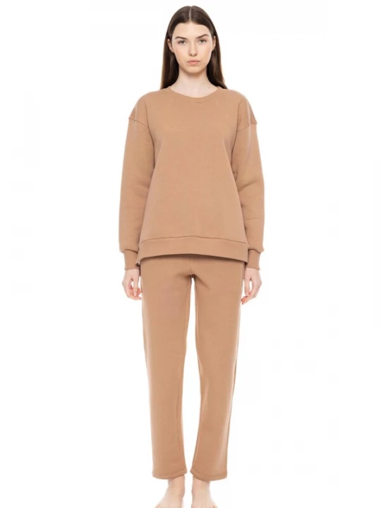 Foto van product Pink Label Joggingpak 'Pink label Sweat suit Soft' beige