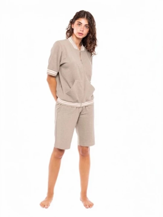 Foto van product Pink Label Joggingpak 'TRUCKSUIT TERRY' beige
