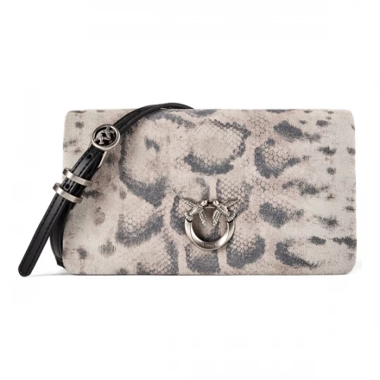 Foto van product PINKO Clutch 'Love Click' beige / brons / donkergrijs