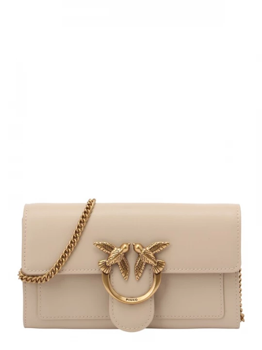Foto van product PINKO Clutch 'LOVE ONE' beige