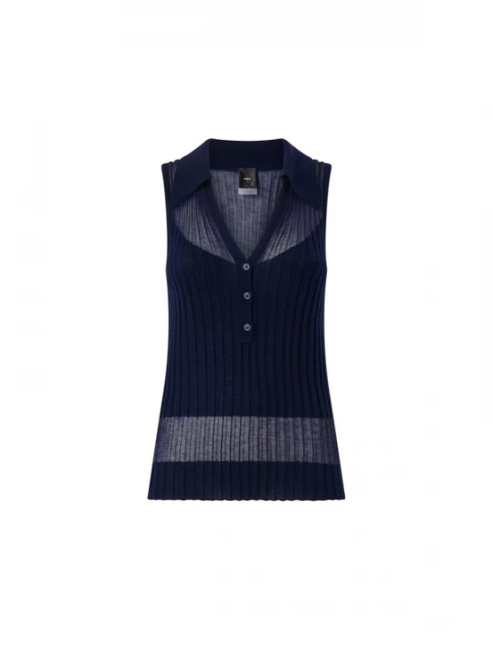 Foto van product PINKO Gebreide top donkerblauw